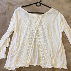 AEO Open Back Crochet Detailed Tunic